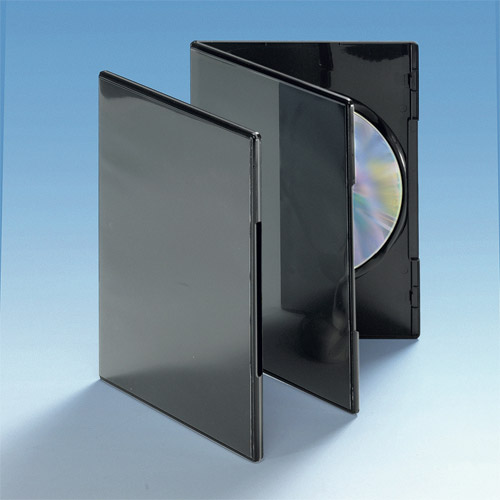 Dünne DVD Single Box 7mm, schwarz, VPE 50 Stk.