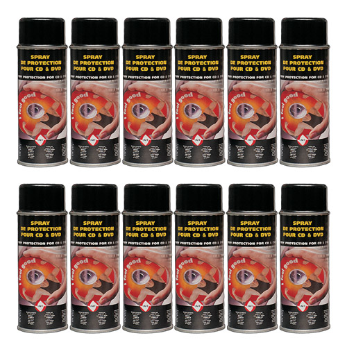 CD/DVD Protection Spray, 12 Dosen