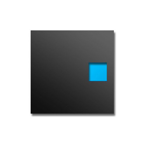 SHOWCASE 008 SQUARE, schwarz, VPE 100 Stk.