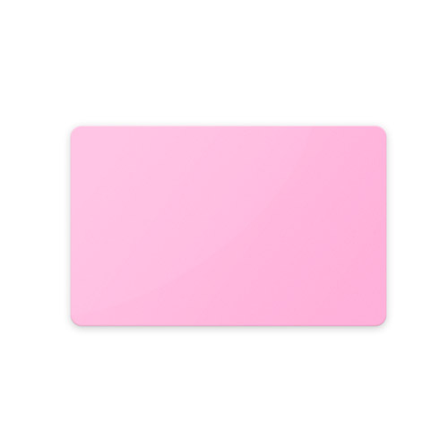 Plastikkarte, einfärbig rosa, 0.76 mm, VPE 100 Stk.