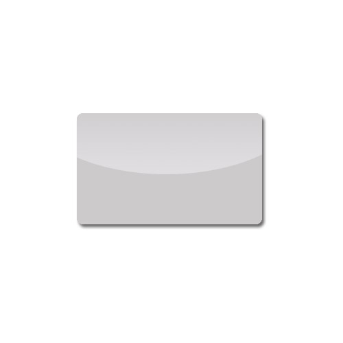 Plastikkarte, einfärbig silber, 0.76 mm, VPE 100 Stk.
