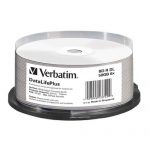 BD-R 6x 50GB Verbatim THERMAL RETRANSFER WHITE, VPE 25 Stk.
