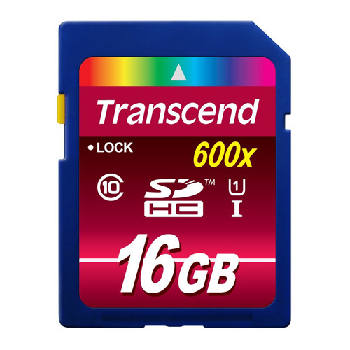 Transcend SDHC UHS-I Class 10, 16 GB