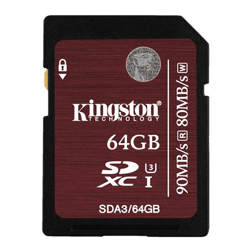 Kingston SDXC UHS-I U3, 64 GB