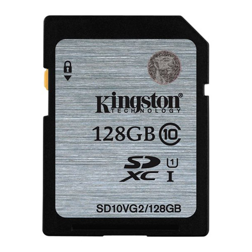Kingstons SDXC UHS-I Class 10, 128 GB