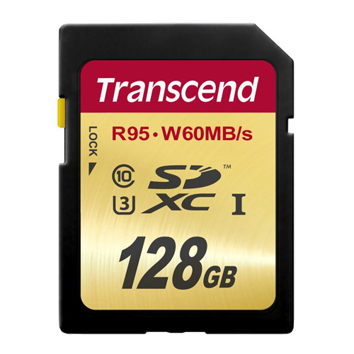 Transcend SDXC UHS-I Class 3, 128 GB