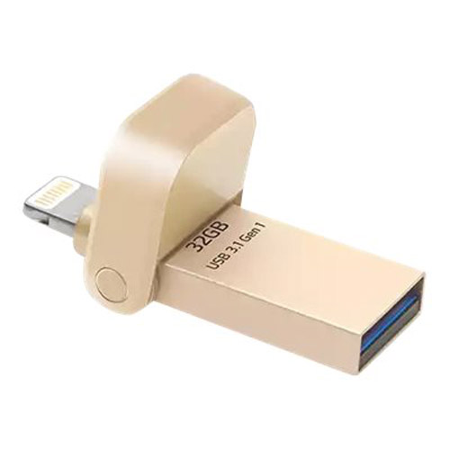 ADATA i-Memory AI920 Gold, 32 GB USB Stick